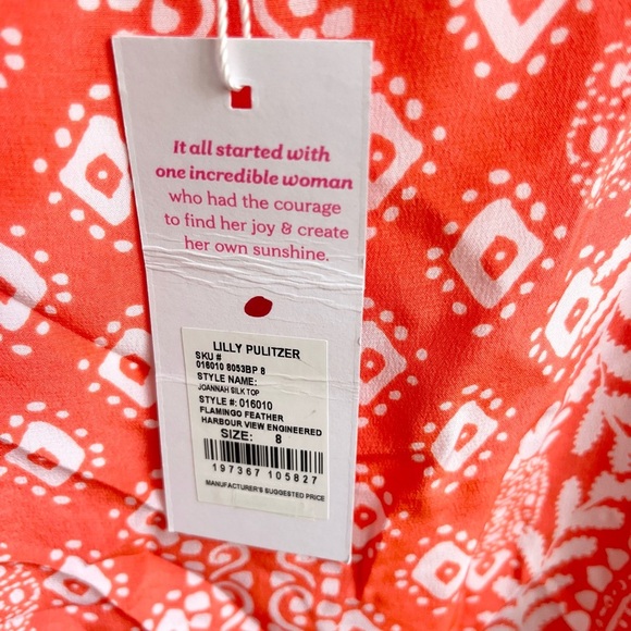 NWT Lilly Pulitzer Joannah 100% Silk Top Chain Shoulder Straps - Picture 4 of 10